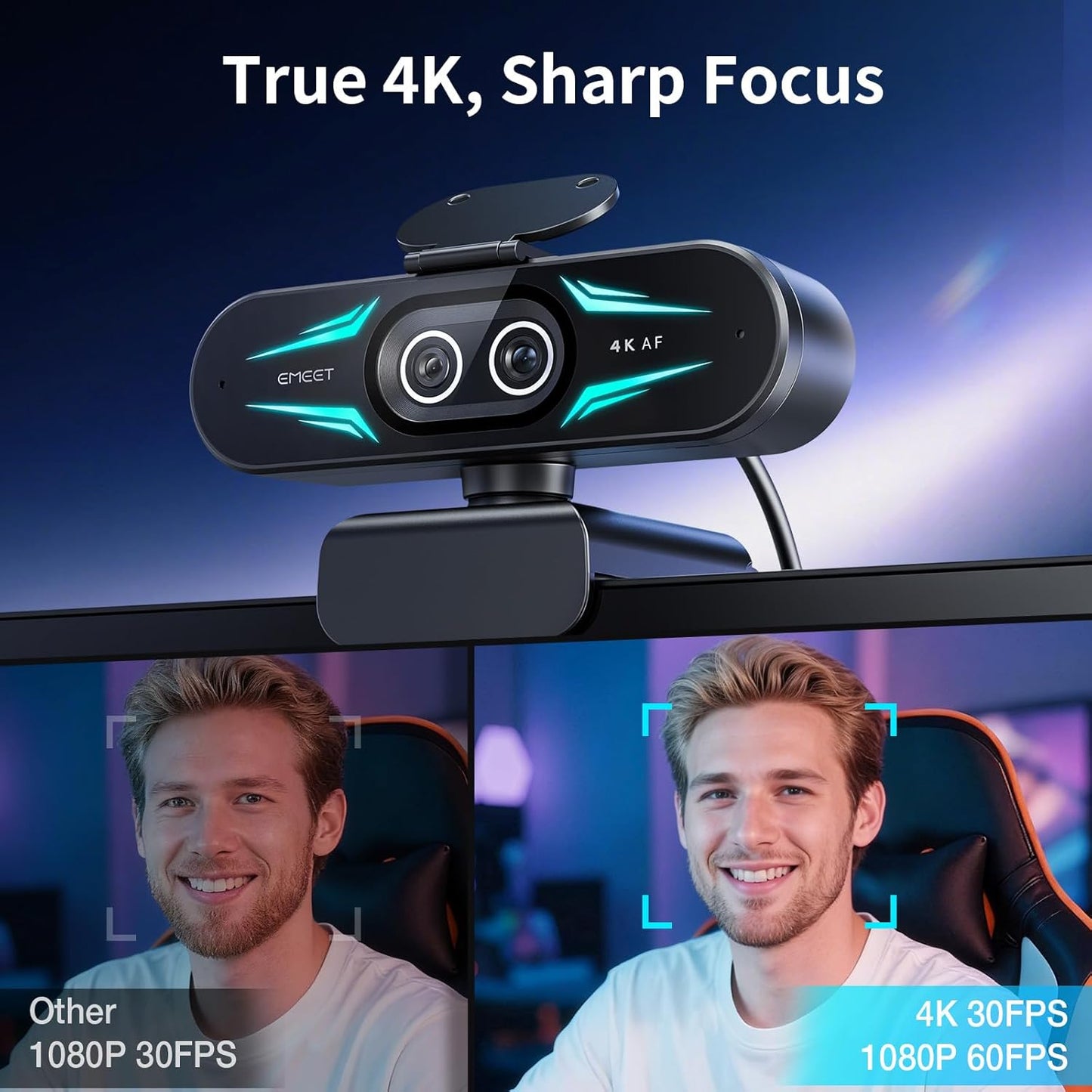 C60E Dual-Camera 4K Streaming Webcam